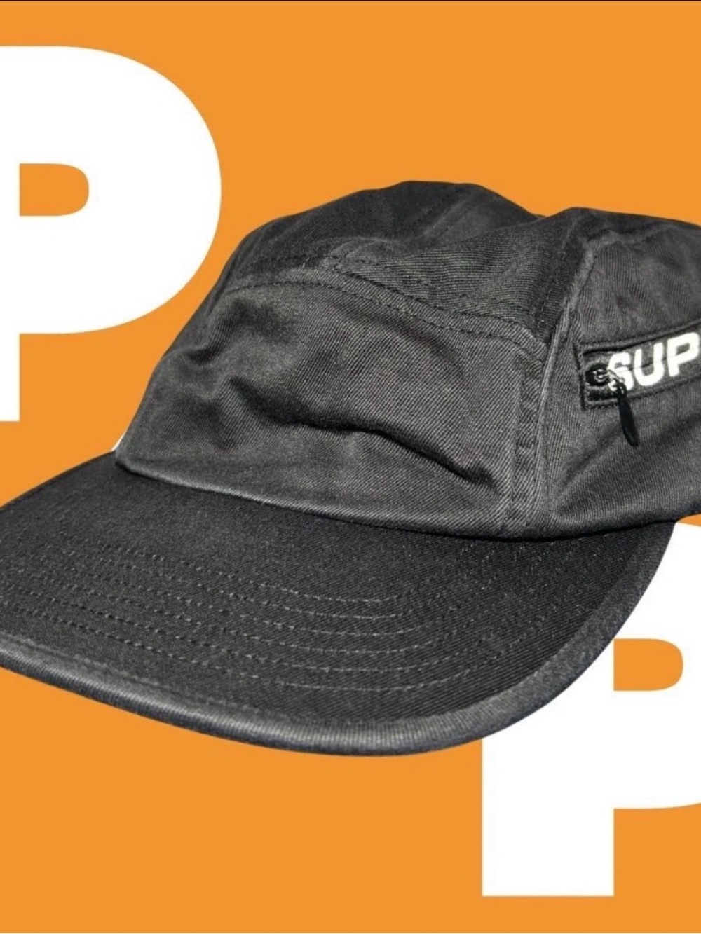 Supreme Side Zip Camp Cap